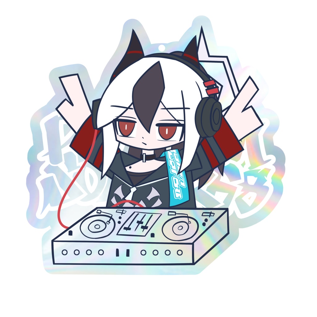 【ブルアカ カヨコ】DJカヨコ オーロラアクキー