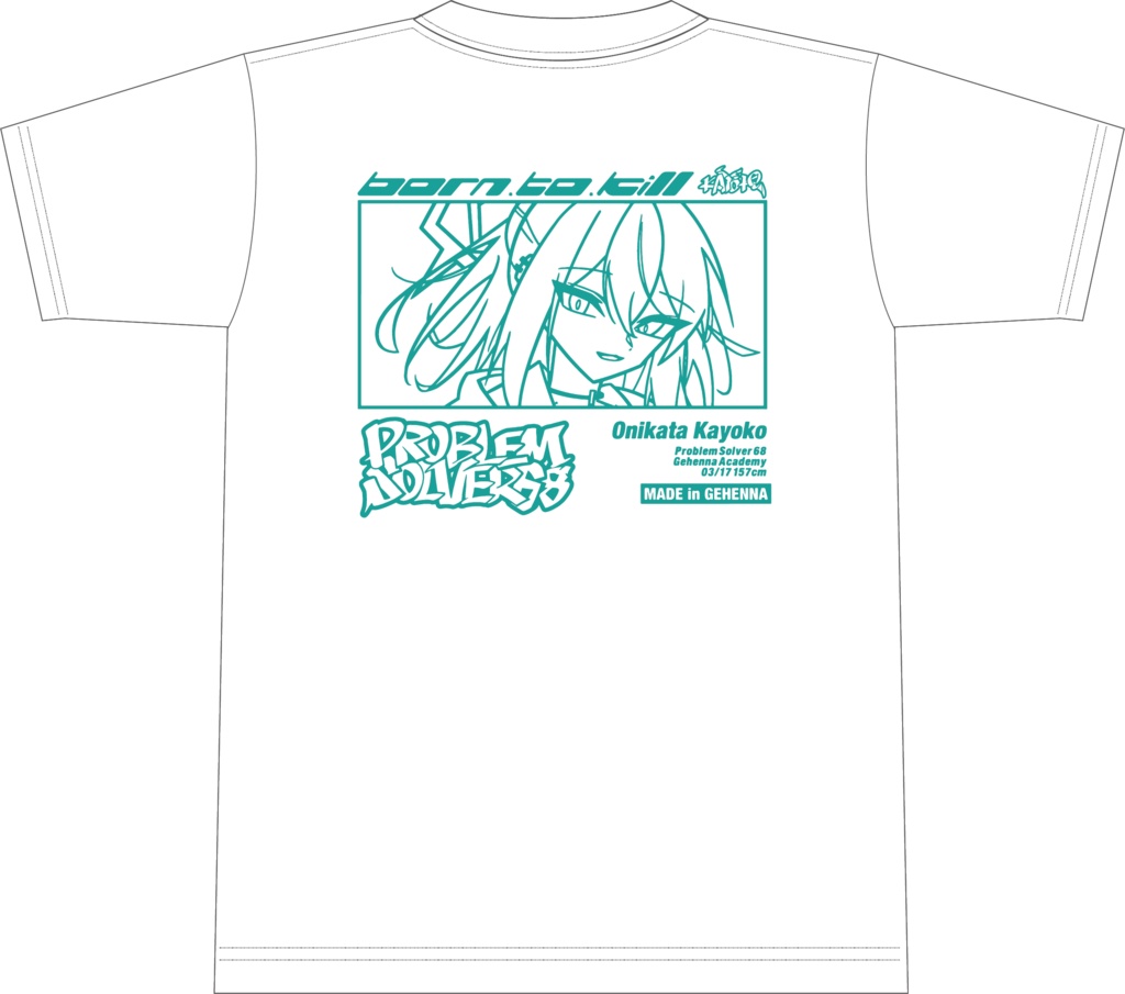 【ブルアカ カヨコ】ターコイズTシャツ