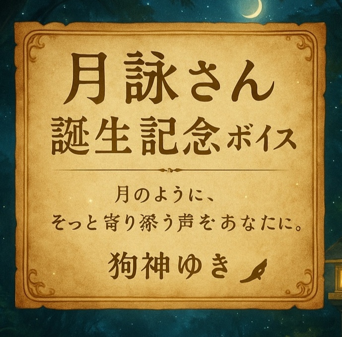 「月詠さん」誕生記念ボイス｜狗神ゆき