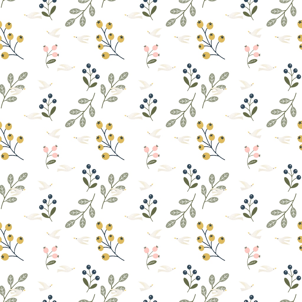 秋の花束6パターン【デジタルペーパー、背景画像、刺繍図案】/Autumn Seamless Pattern【Digital paper,Background image,embroidery design】