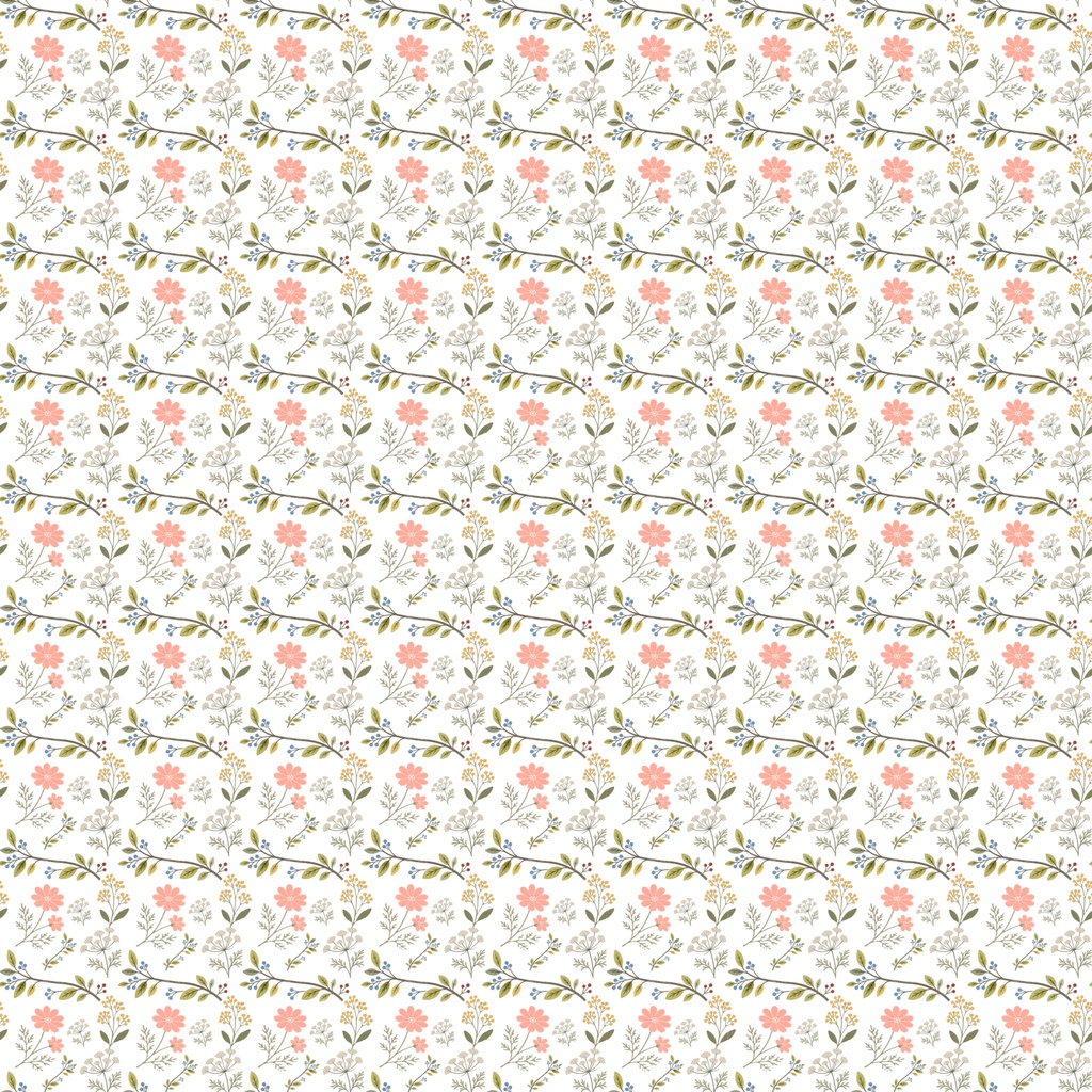 秋の花束6パターン【デジタルペーパー、背景画像、刺繍図案】/Autumn Seamless Pattern【Digital paper,Background image,embroidery design】