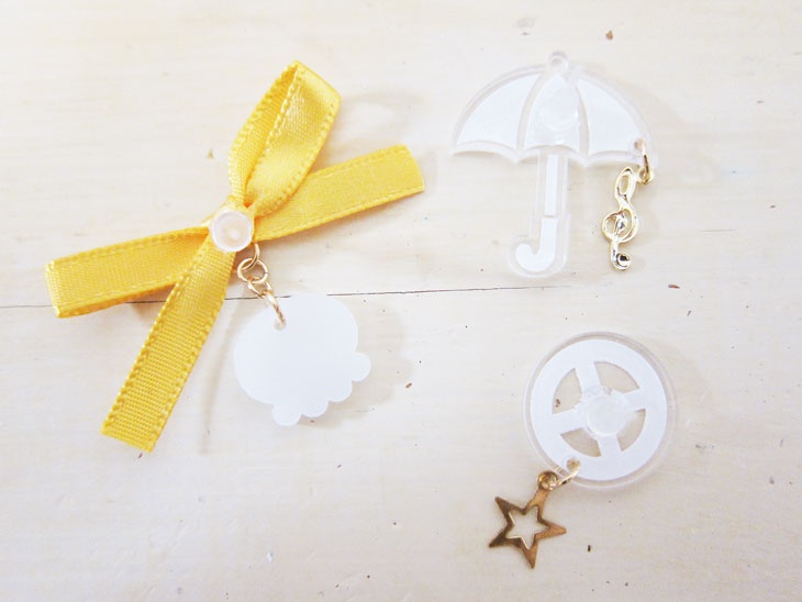 クリアモチーフピアス*イヤリング*ヘアピン