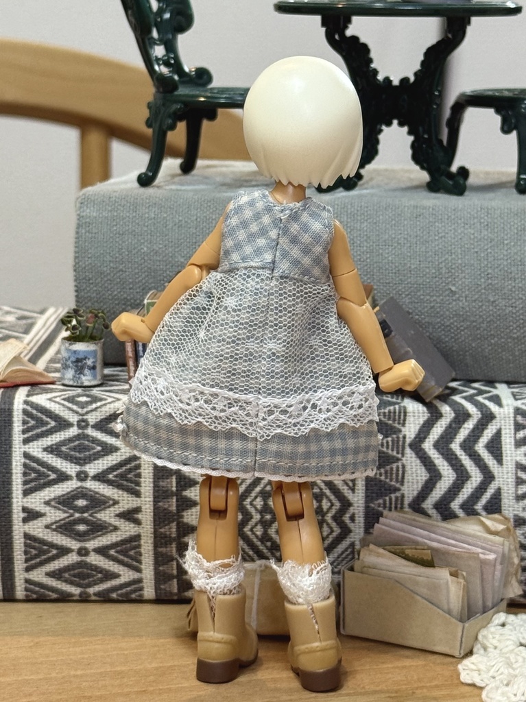 【宇宙うさ】チェック柄ワンピース