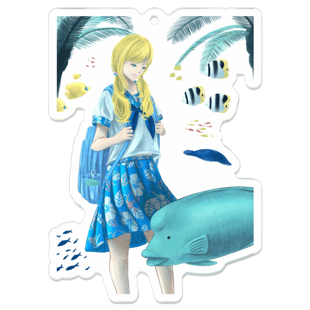 アクリルキーホルダー_南国気分