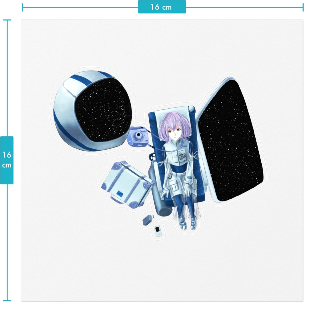 ステッカー_宇宙旅行