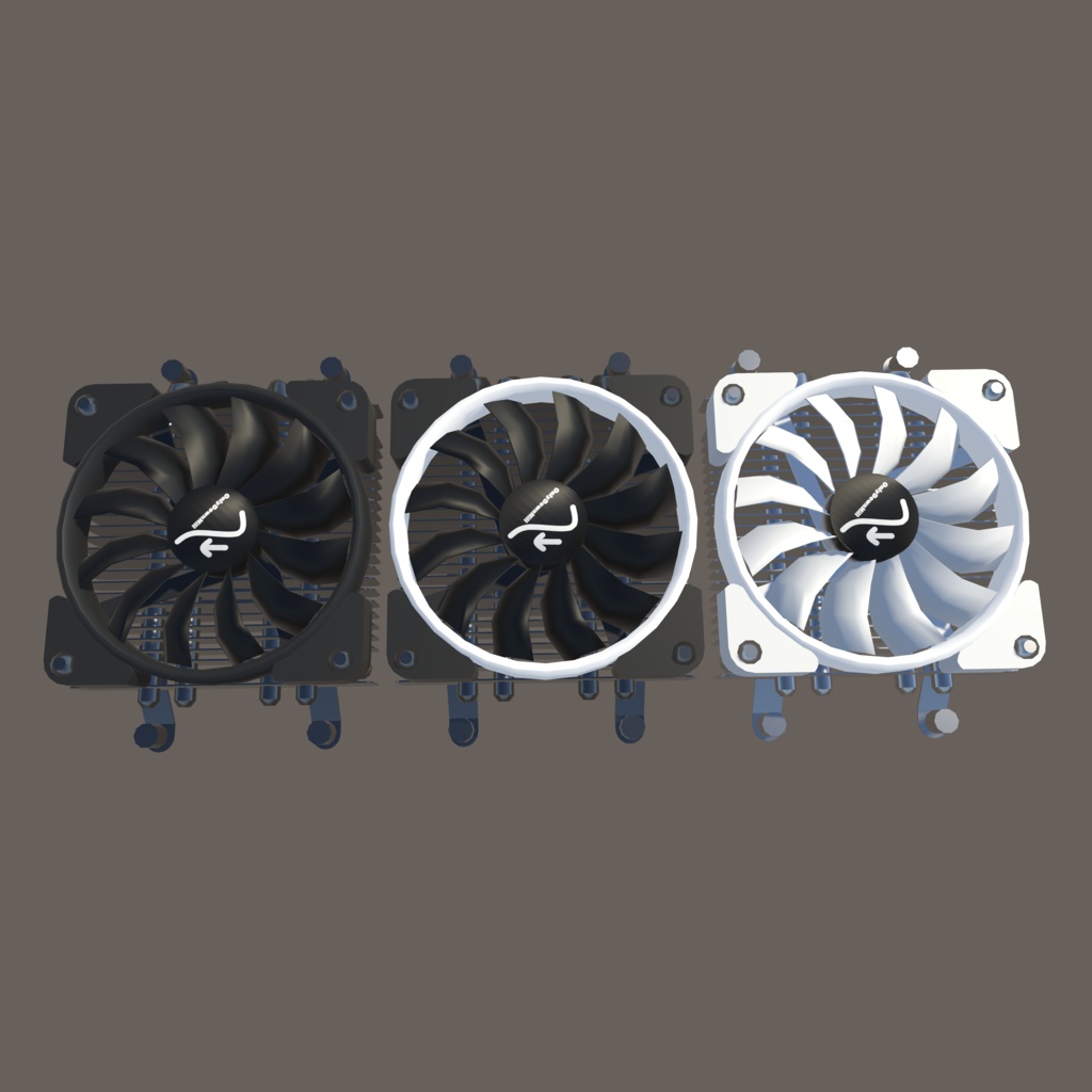 『とりあえず頭冷やそうか』OnlyDownhill AvalancheCPUクーラー RGB、ファン回転のanimation付属