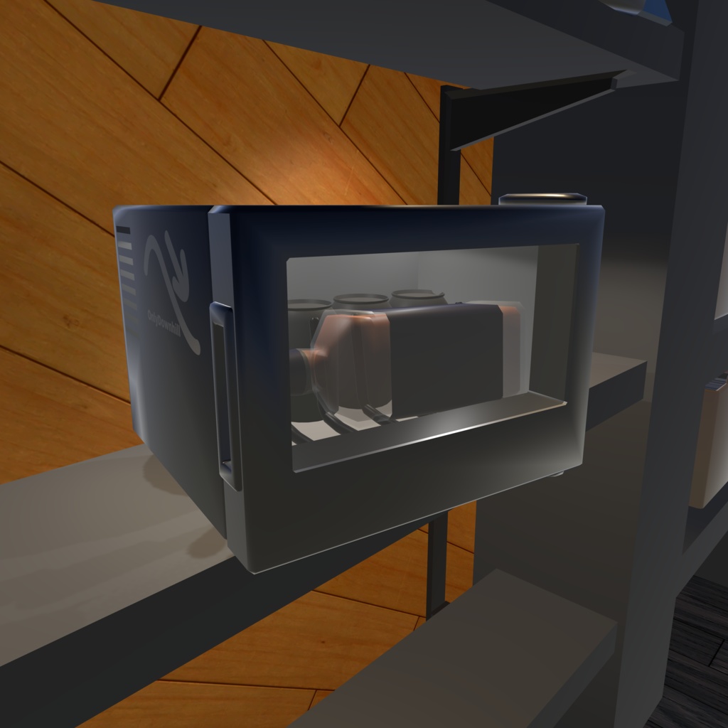 『遊びにマジな時も、動きたくない週末も』OnlyDownhill MiniFridge ミニ冷蔵庫 Jackなんとか風ボトル、缶付属