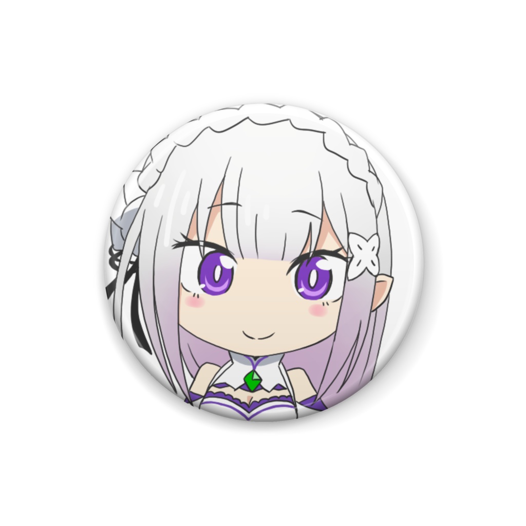 エミリアたん缶バッジ