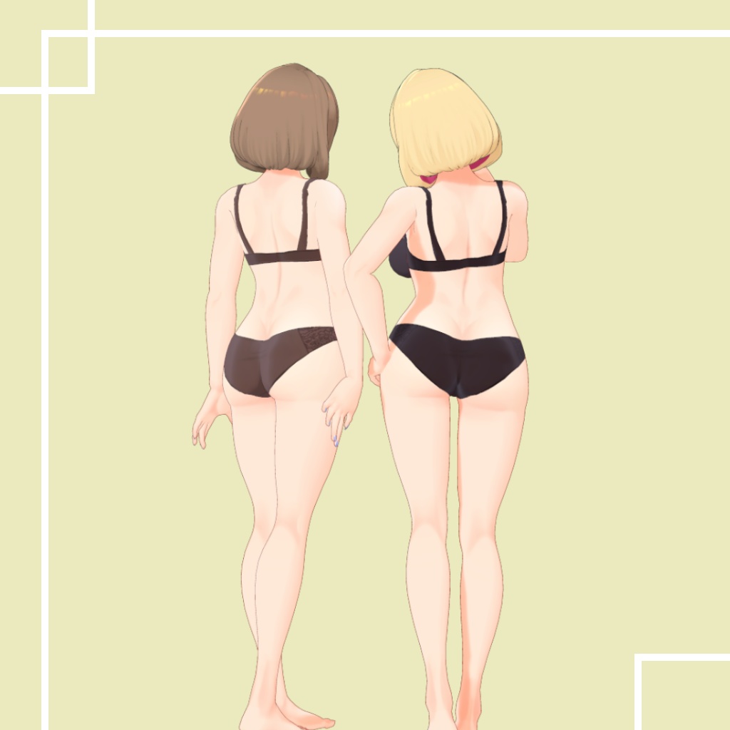 オリジナル3Dモデル『アウトドアショップ店員のお姉さん』