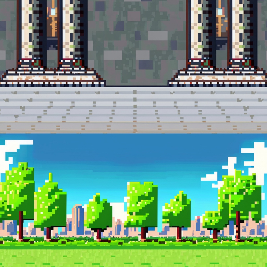 【フリー素材】ゲームに使えそうな背景イラスト|ドット絵