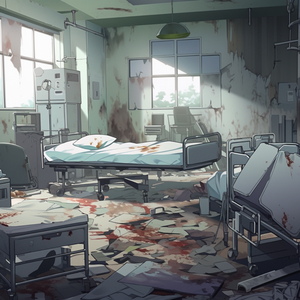 【TRPG背景素材】廃墟パック80枚|部屋・施設・昼夜