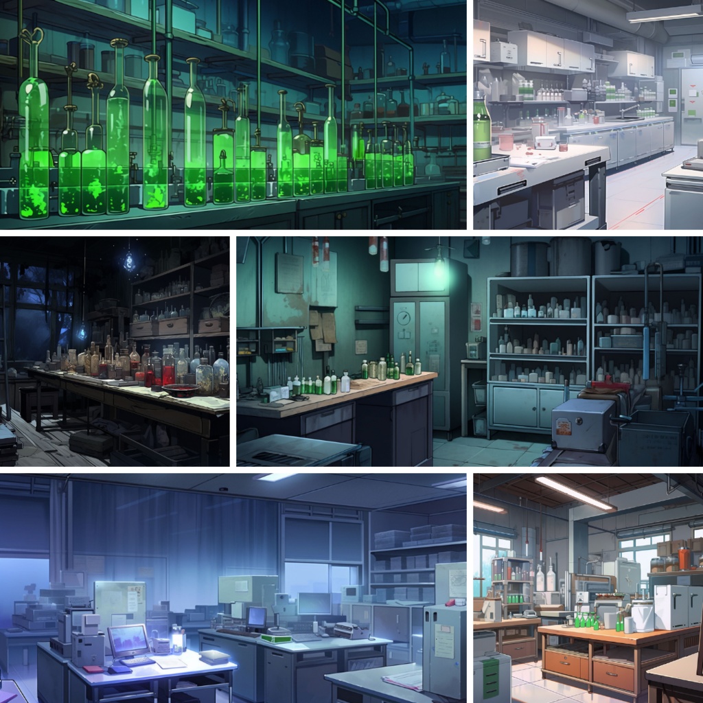 【TRPG背景素材】研究所パック37枚|明るめ・ホラー・培養