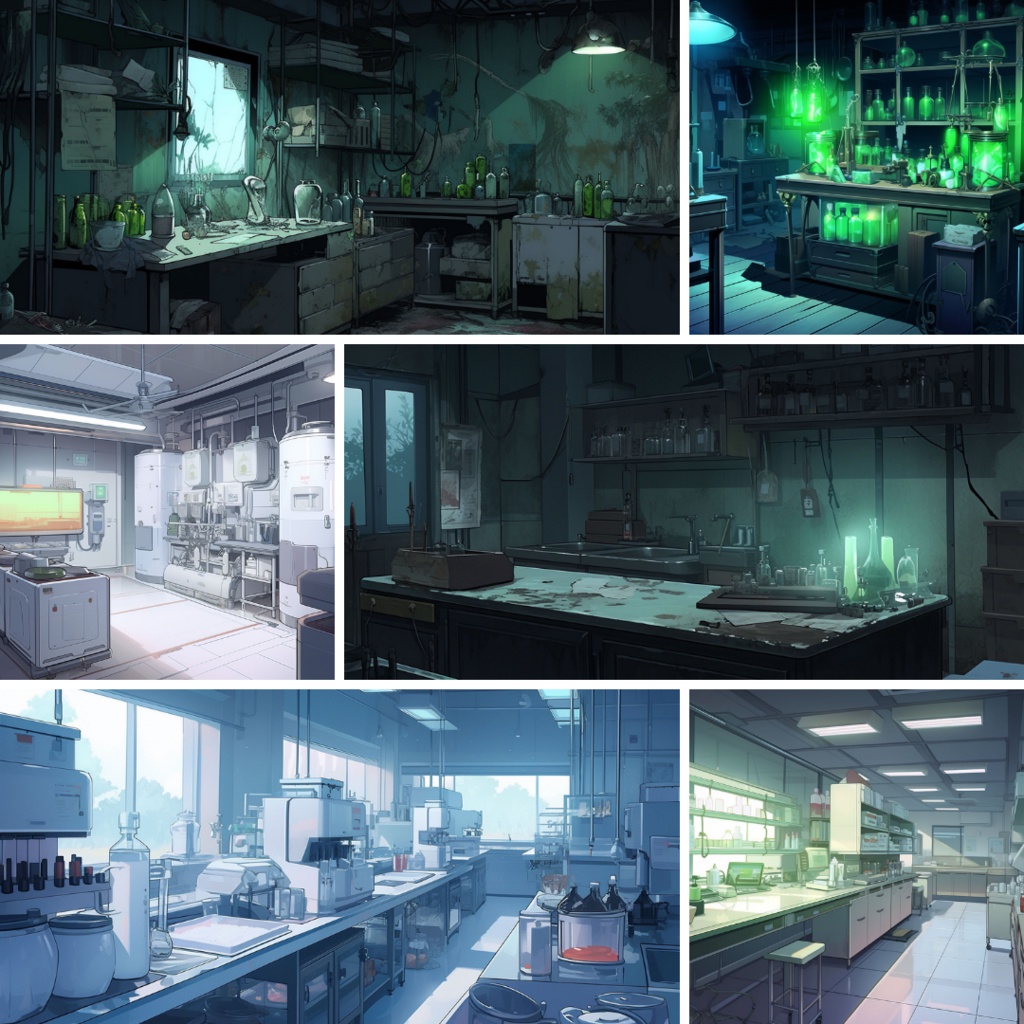 【TRPG背景素材】研究所パック37枚|明るめ・ホラー・培養