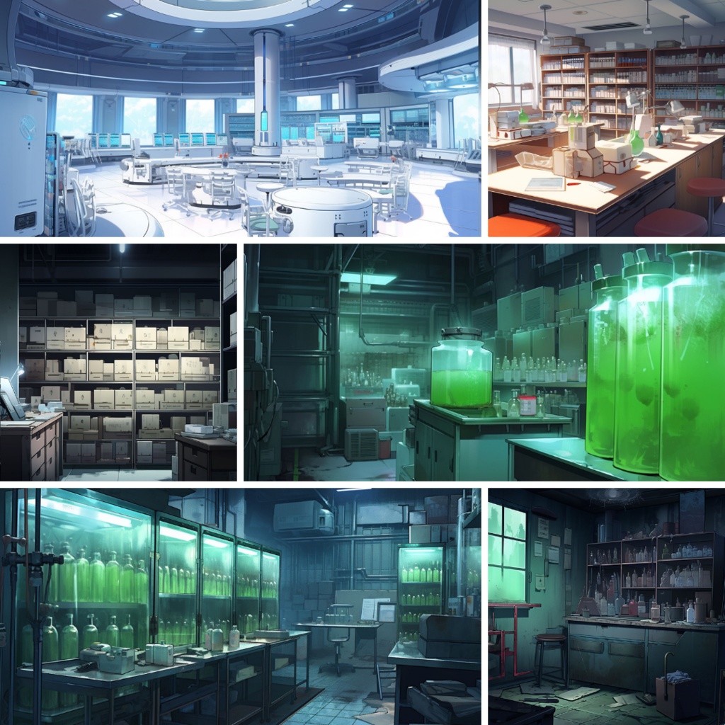 【TRPG背景素材】研究所パック37枚|明るめ・ホラー・培養