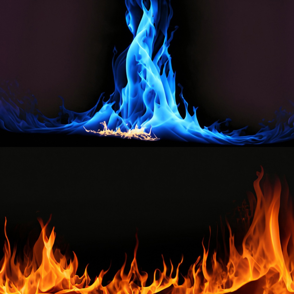【フリー素材】TRPGに使えそうな背景イラスト|炎の描写(赤・青)