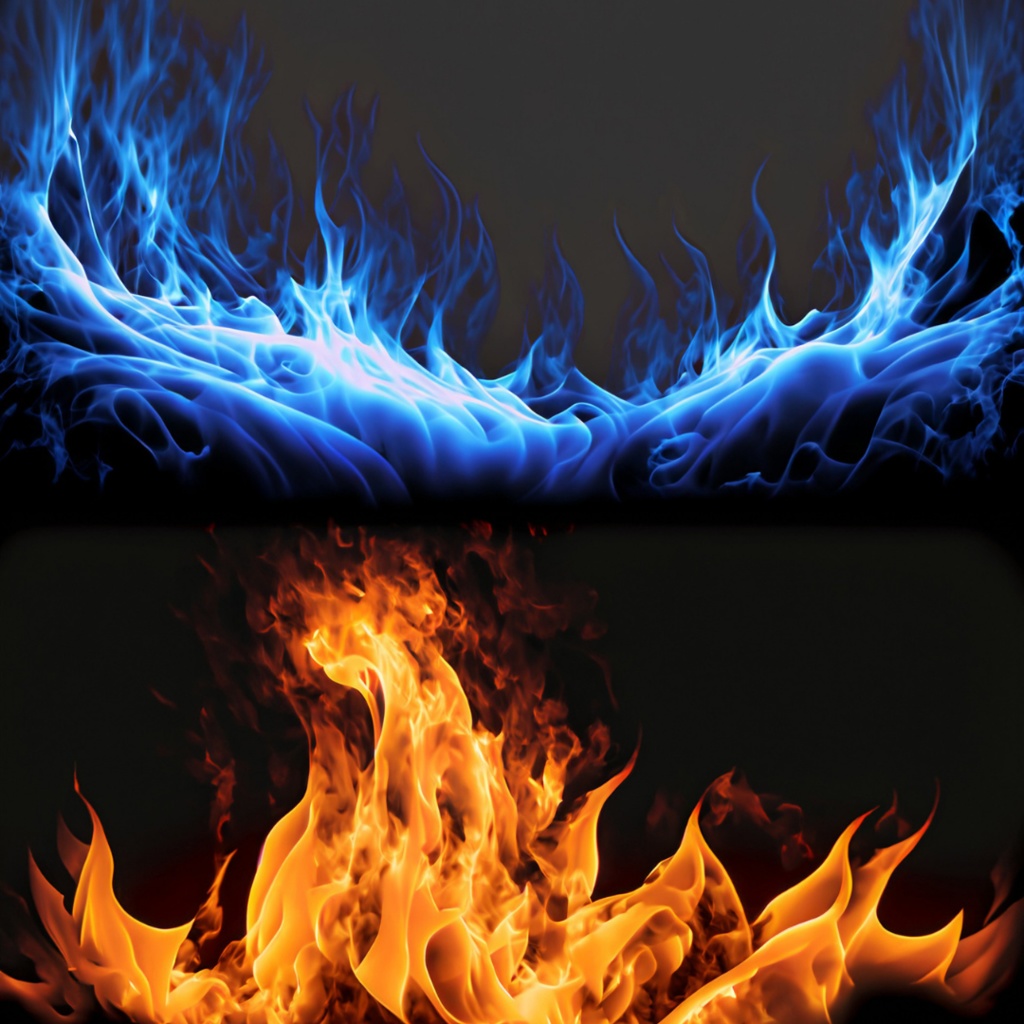 【フリー素材】TRPGに使えそうな背景イラスト|炎の描写(赤・青)