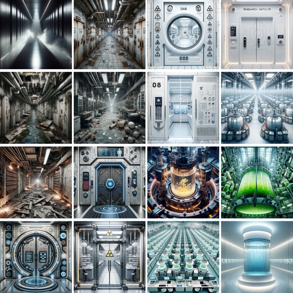 【TRPG背景素材】研究所パック93枚|培養槽・研究室・地下の入り口