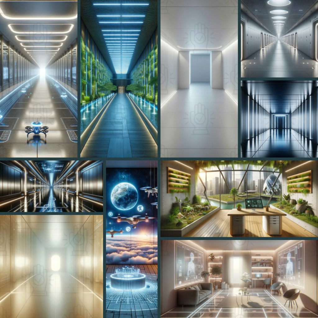 【TRPG背景素材】未来都市パック86枚|部屋・廊下・廃墟化