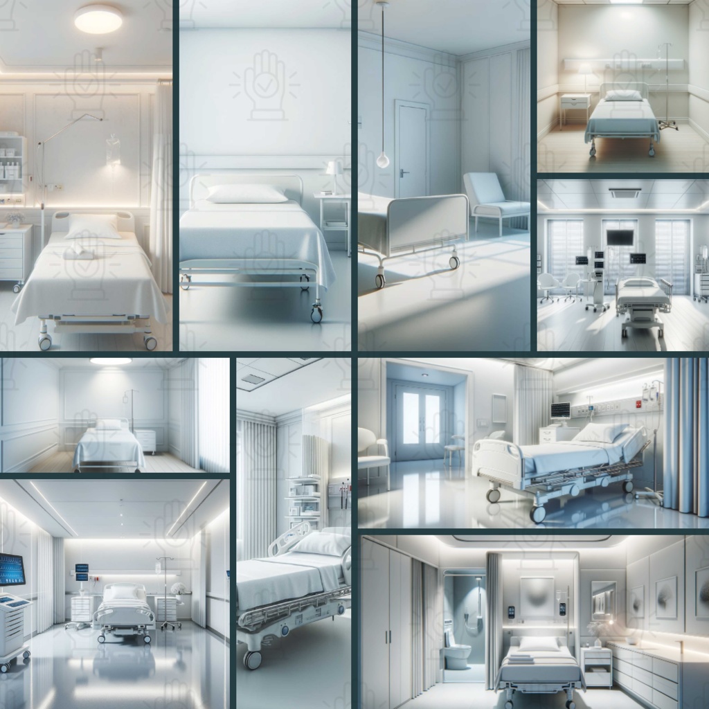 【TRPG背景素材】病院パック87枚|鍵扉・近代・廃墟化