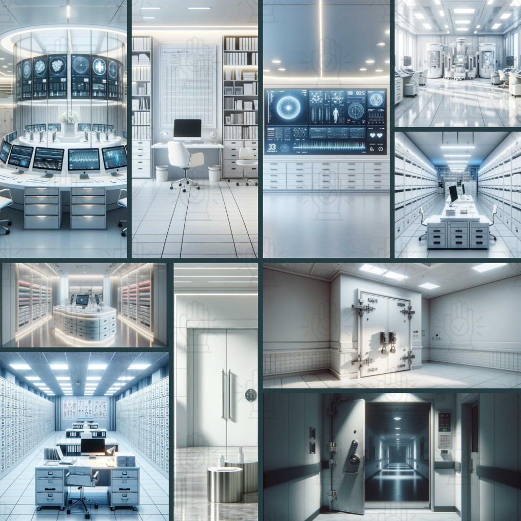 【TRPG背景素材】病院パック87枚|鍵扉・近代・廃墟化