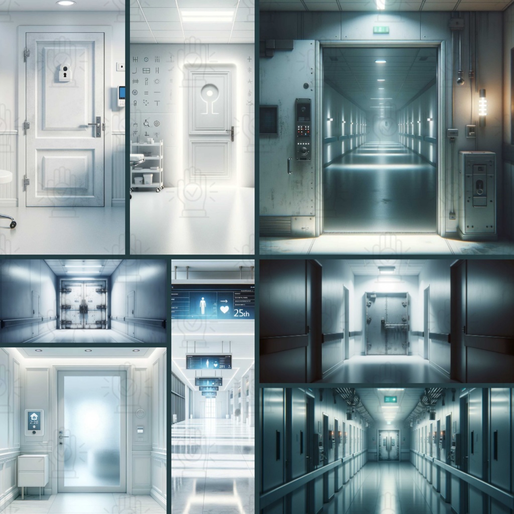 【TRPG背景素材】病院パック87枚|鍵扉・近代・廃墟化