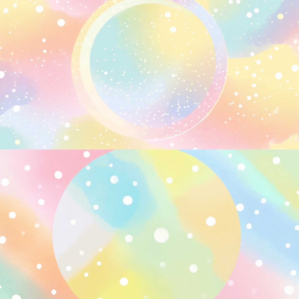 【フリー素材】ポップでかわいい背景イラスト|パステルカラー