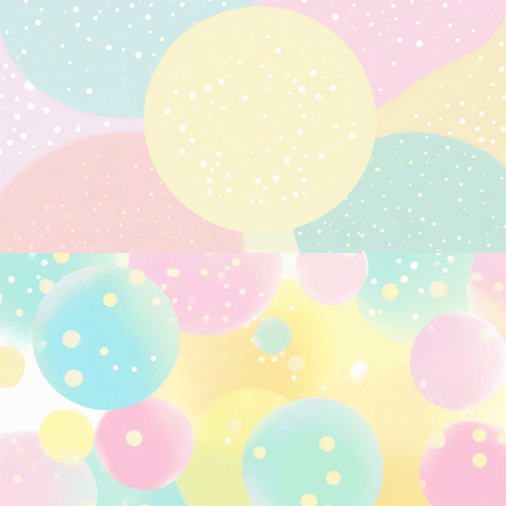 【フリー素材】ポップでかわいい背景イラスト|パステルカラー