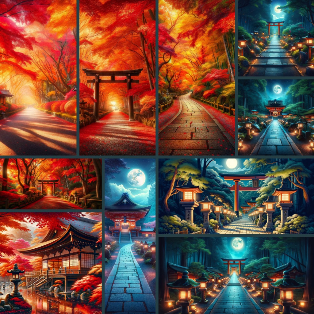 【TRPG背景素材】京都パック87枚|竹林・庭園・街並み