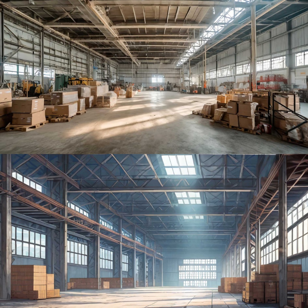 【フリー素材】TRPGに使えそうな背景イラスト|広い倉庫の中