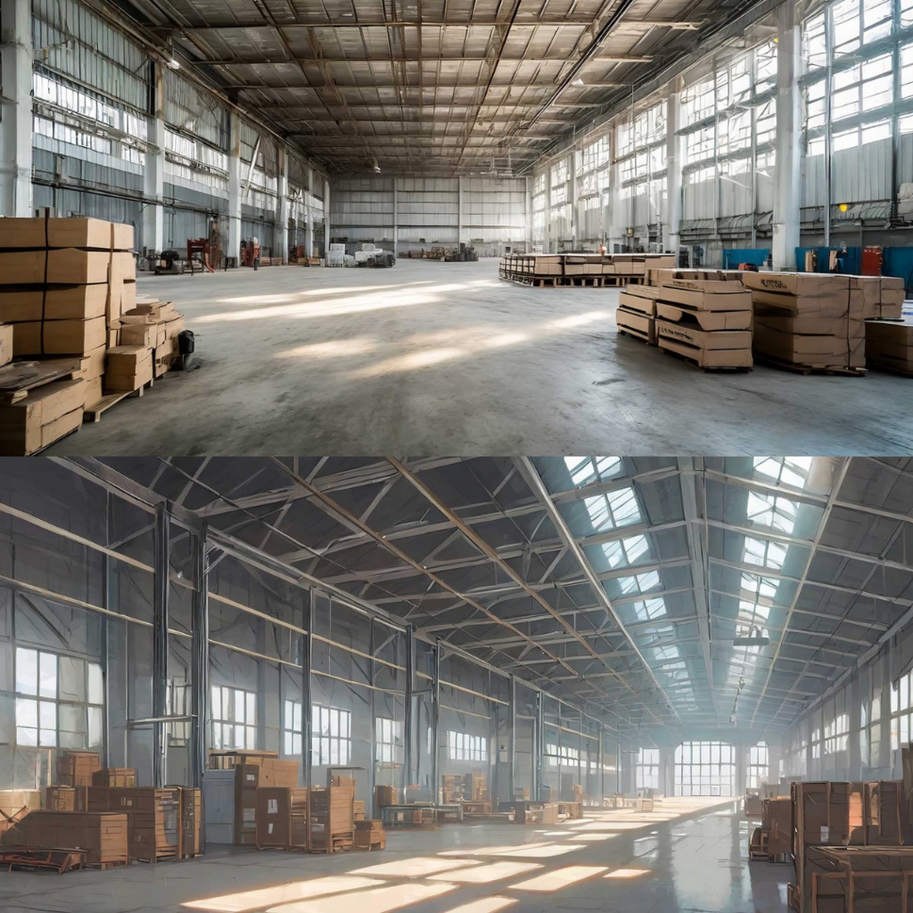 【フリー素材】TRPGに使えそうな背景イラスト|広い倉庫の中