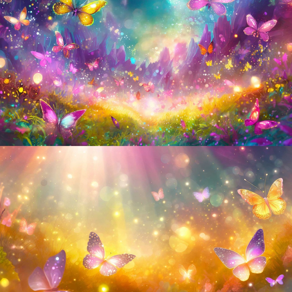 【フリー素材】TRPGに使えそうな背景イラスト|くらげ・蝶の世界