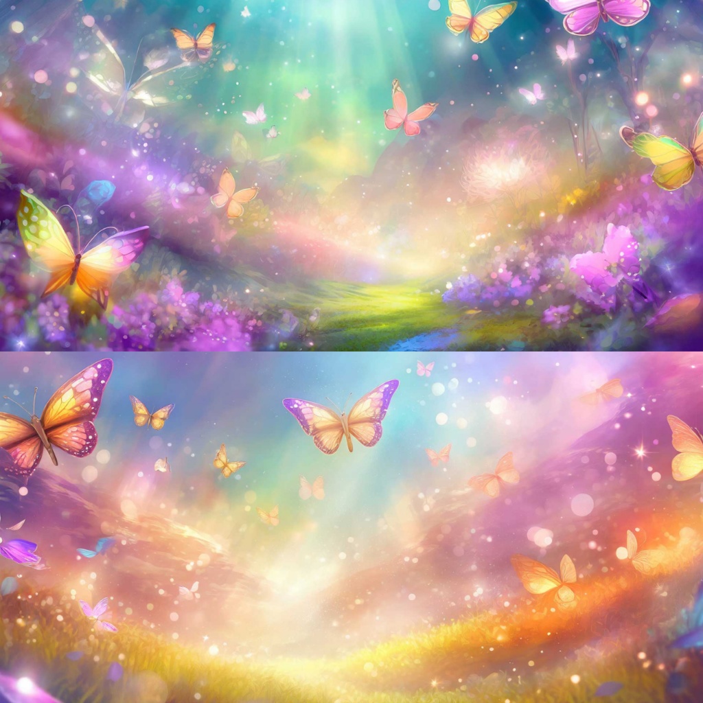 【フリー素材】TRPGに使えそうな背景イラスト|くらげ・蝶の世界