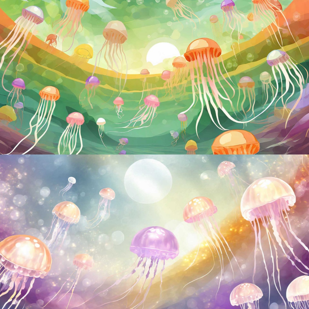 【フリー素材】TRPGに使えそうな背景イラスト|くらげ・蝶の世界