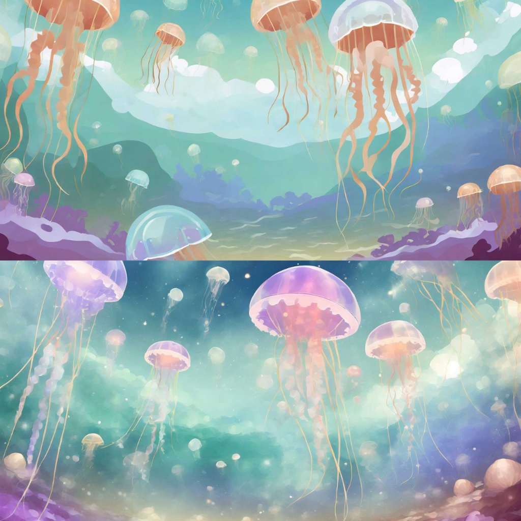 【フリー素材】TRPGに使えそうな背景イラスト|くらげ・蝶の世界