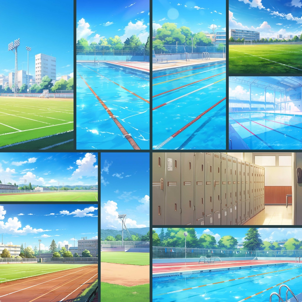 【TRPG背景素材】学校パック92枚|教室・廊下・屋上