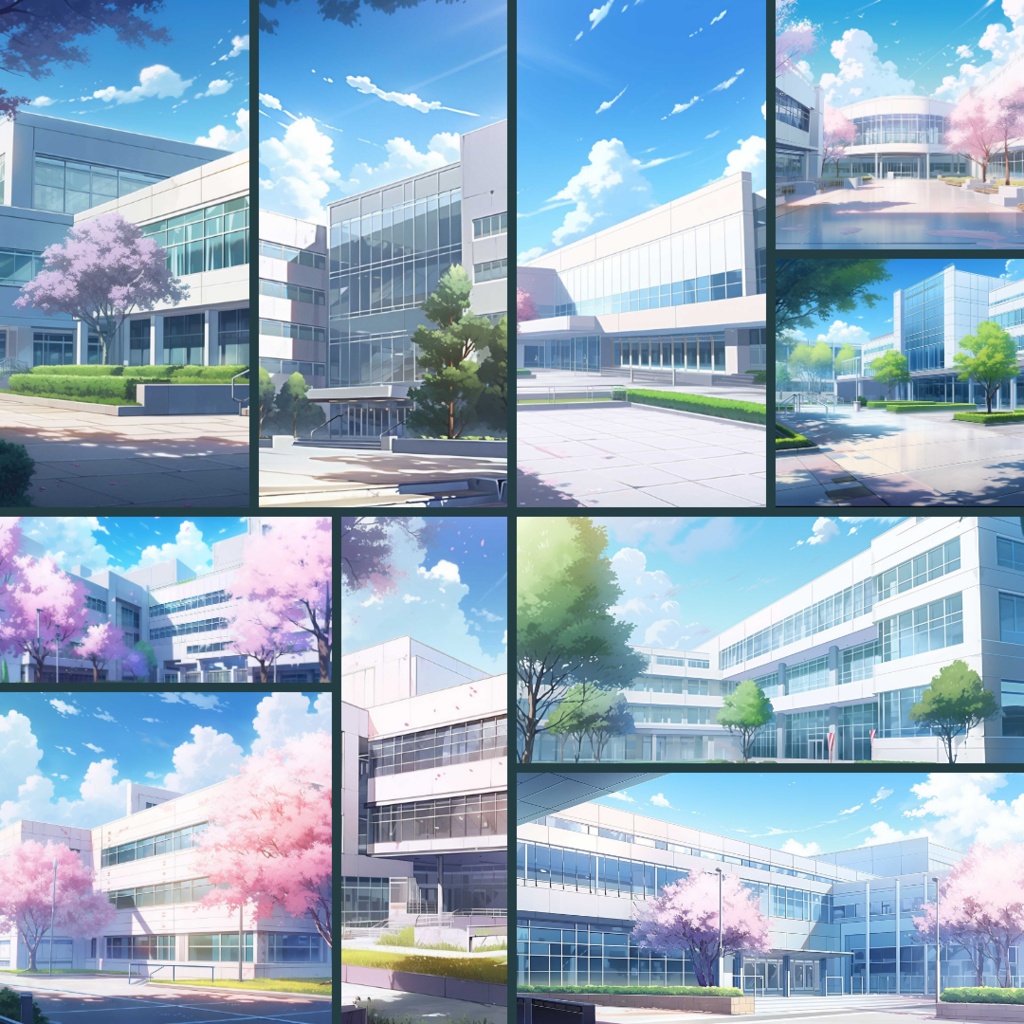 【TRPG背景素材】学校パック92枚|教室・廊下・屋上