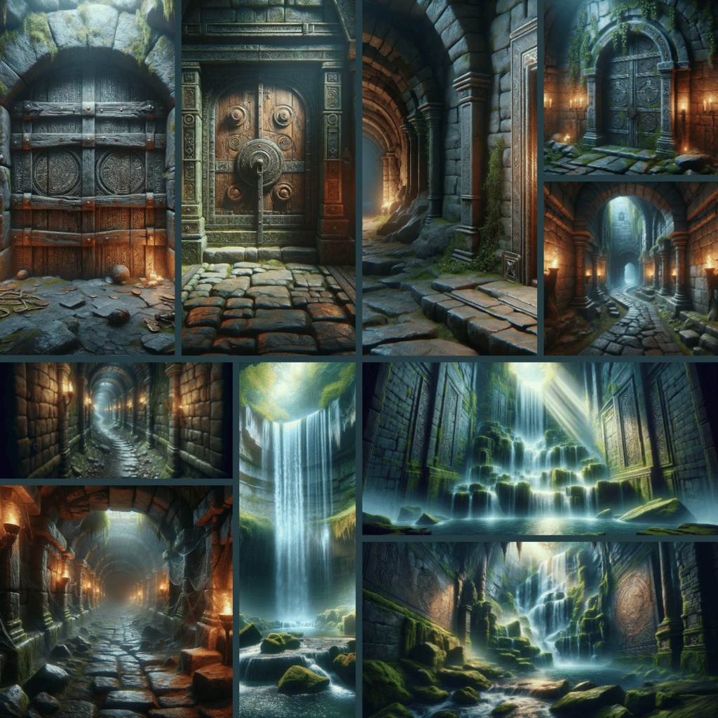 【TRPG背景素材】ダンジョンパック85枚|宝箱・ボス部屋・罠・溶岩