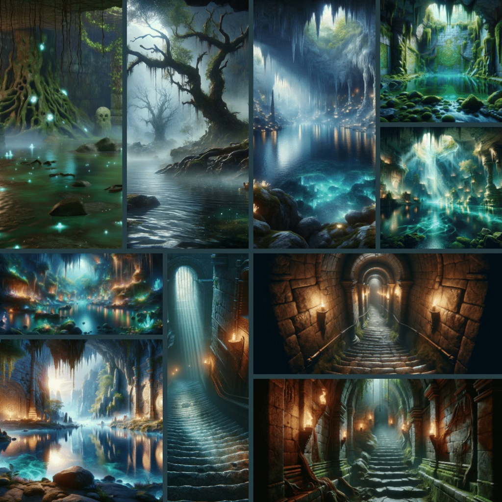 【TRPG背景素材】ダンジョンパック85枚|宝箱・ボス部屋・罠・溶岩