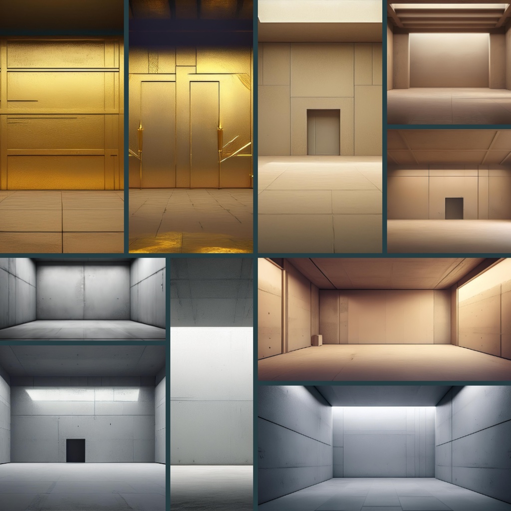 【TRPG背景素材】コンクリートの密室60枚|他と被らない色違い15色