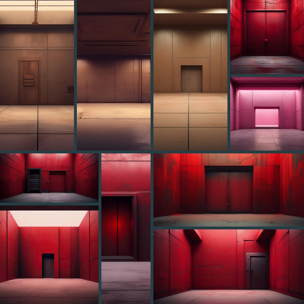 【TRPG背景素材】コンクリートの密室60枚|他と被らない色違い15色