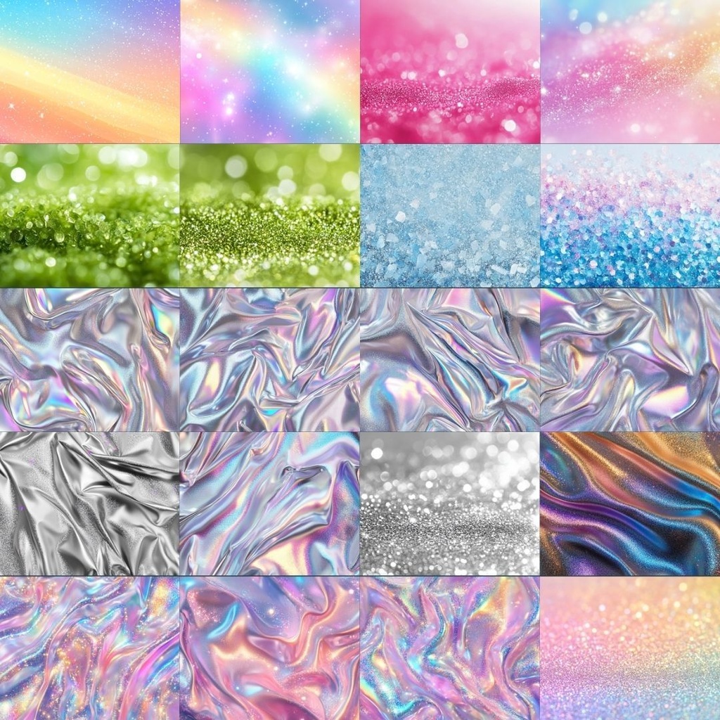 【素材集】キラキラしたイラスト素材|シルク風・泡・キラキラ