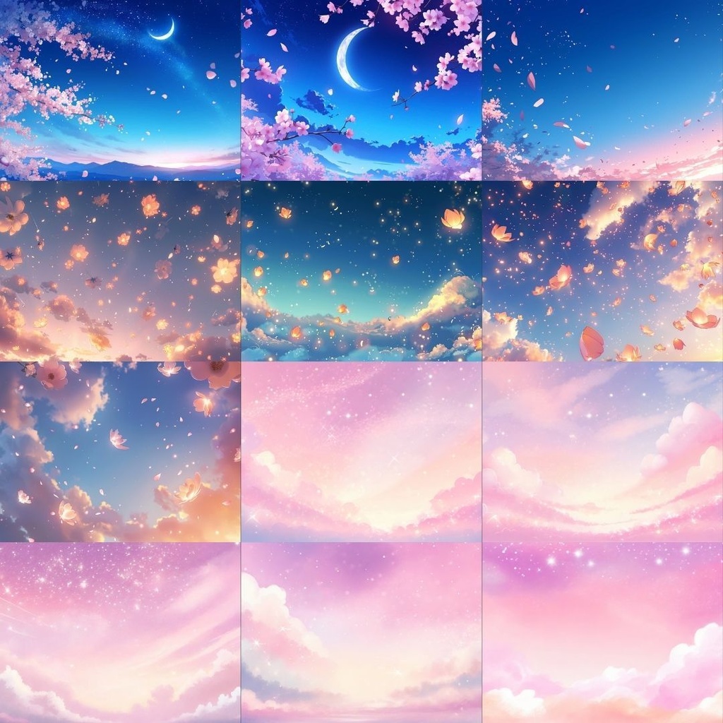 【フリー素材】空パック173枚|無料の背景素材