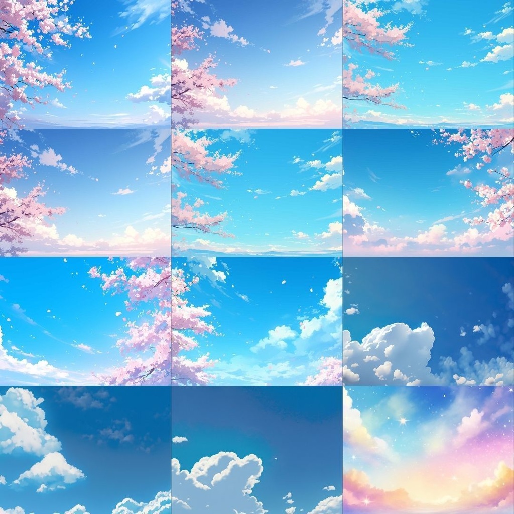 【フリー素材】空パック173枚|無料の背景素材