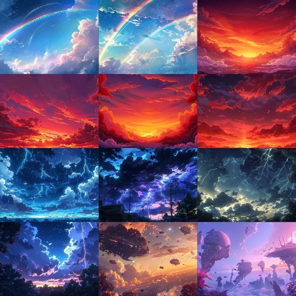 【フリー素材】空パック173枚|無料の背景素材