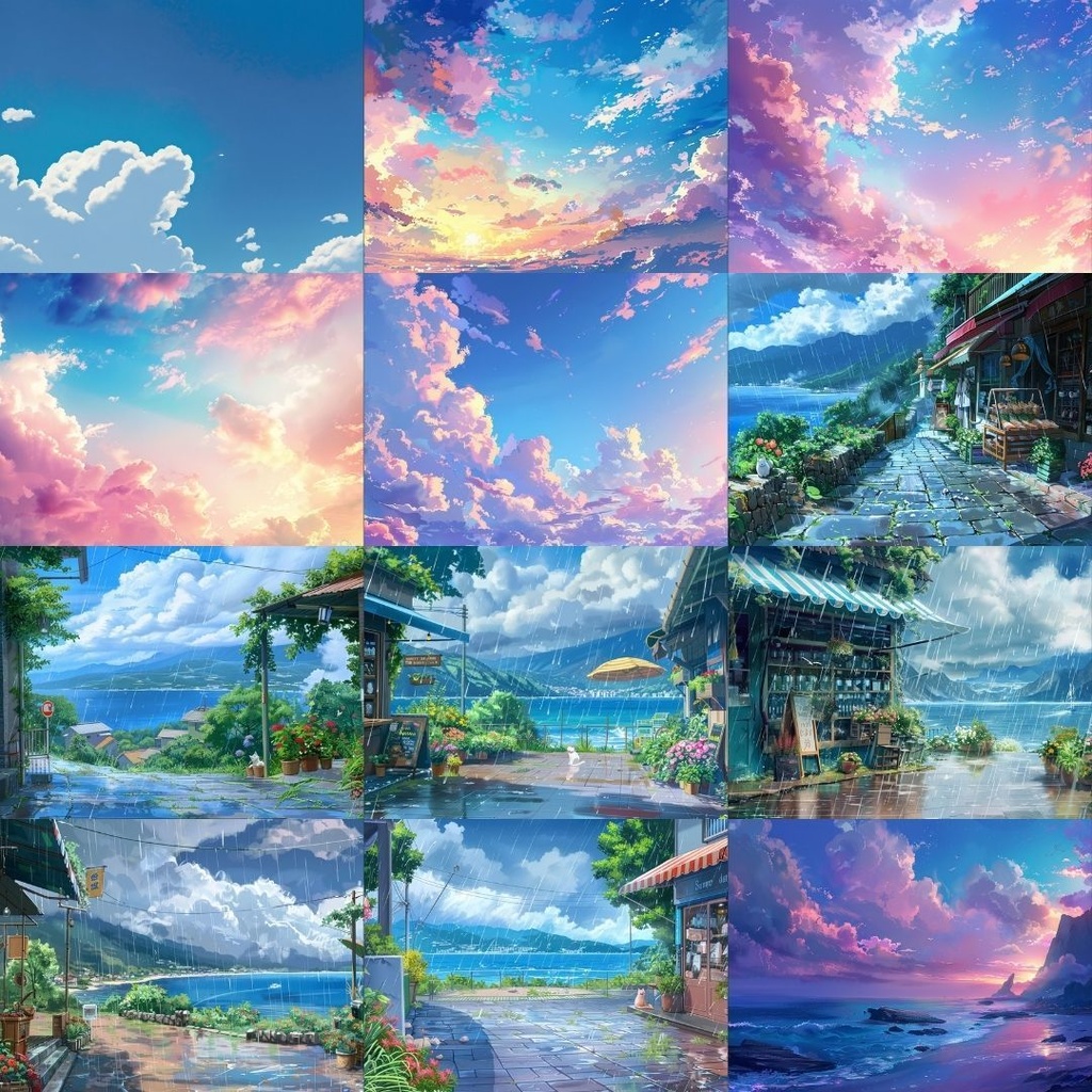 【フリー素材】夏パック232枚|無料の背景素材