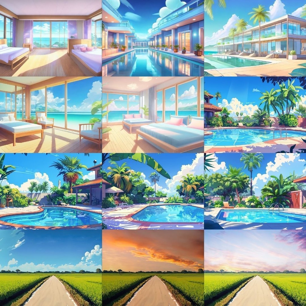 【フリー素材】夏パック232枚|無料の背景素材