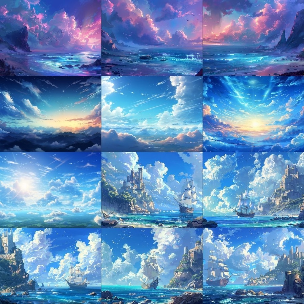 【フリー素材】夏パック232枚|無料の背景素材