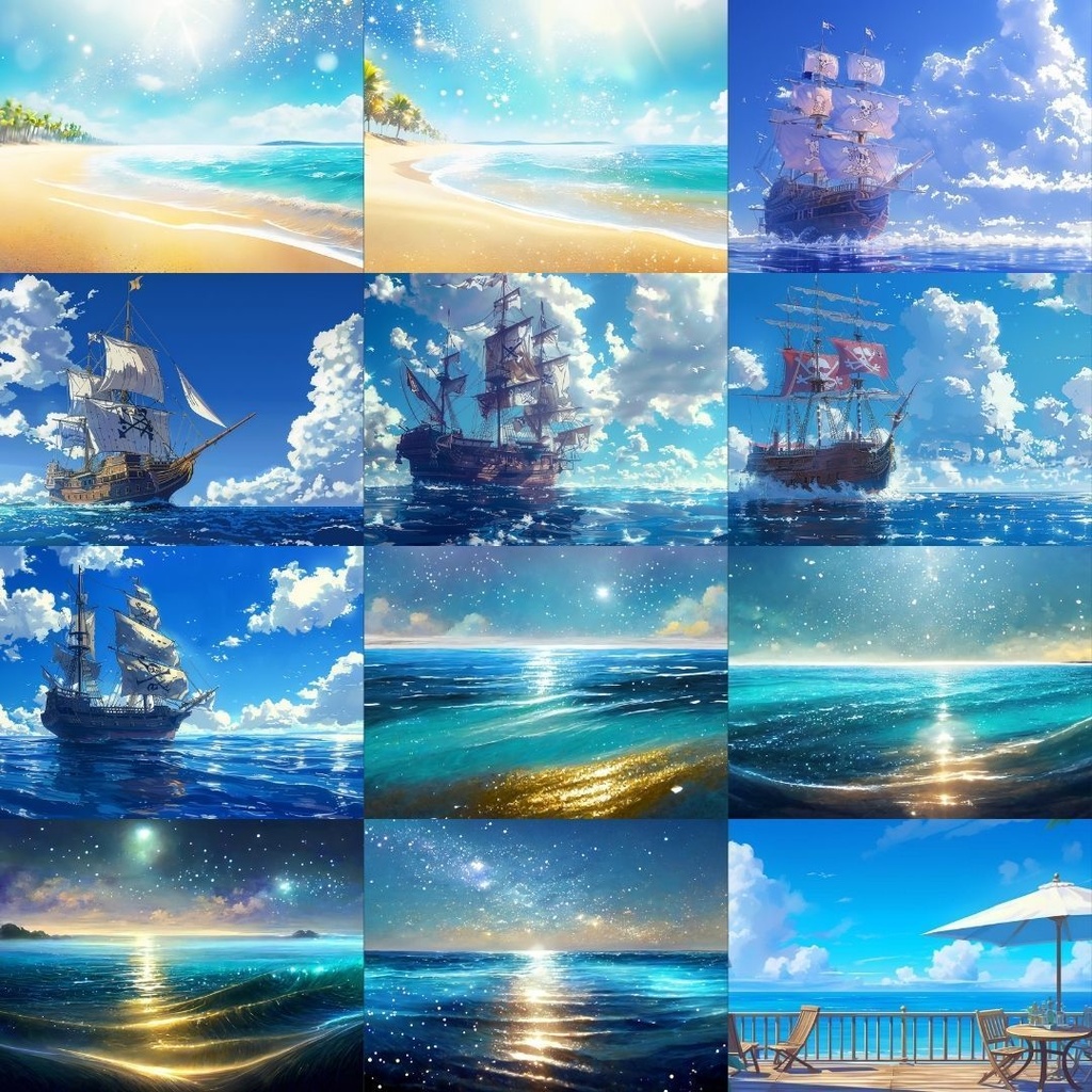 【フリー素材】夏パック232枚|無料の背景素材