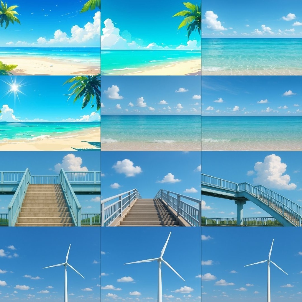 【フリー素材】夏パック232枚|無料の背景素材