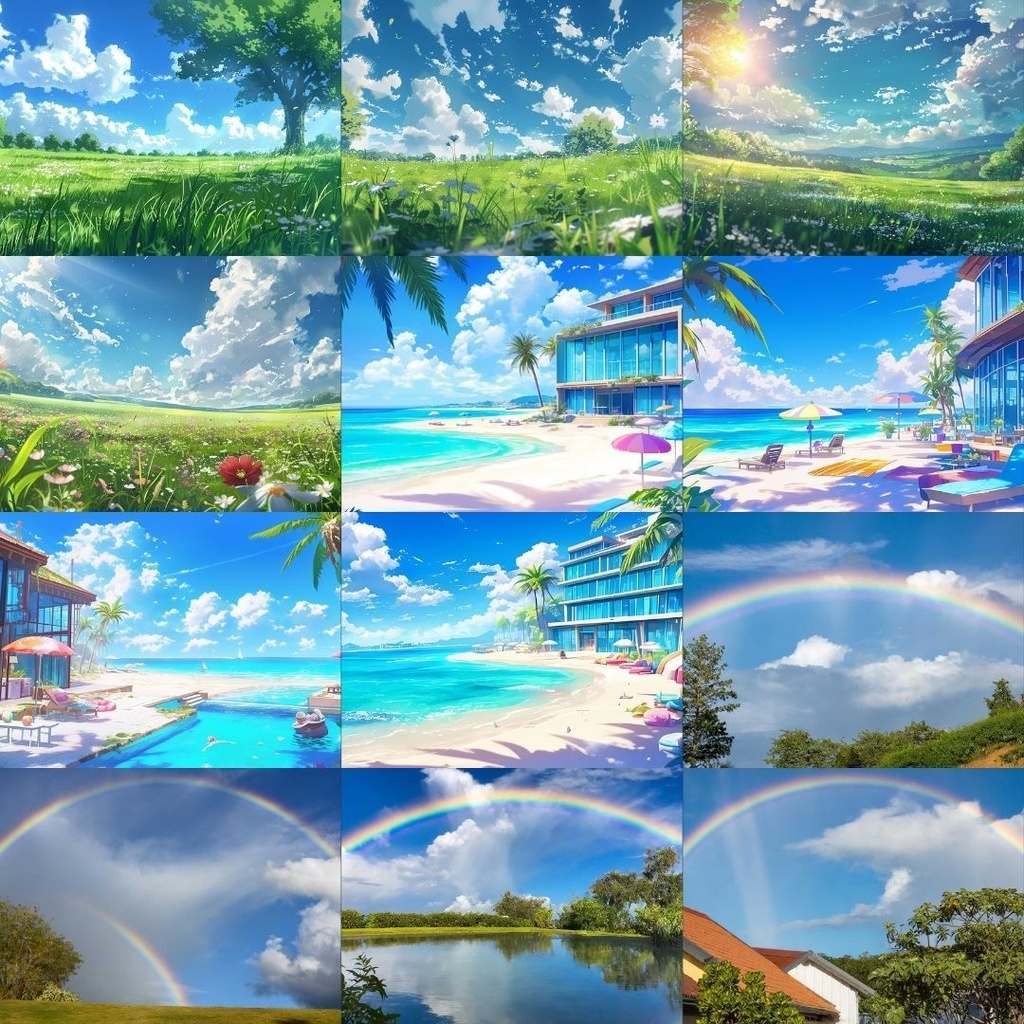 【フリー素材】夏パック232枚|無料の背景素材